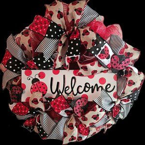 Ladybug Wreath